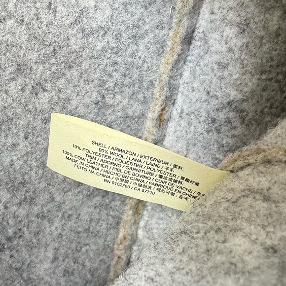 Kate Spade Nouveau York Tote Bag Hallie Gray Wool Felt Purse New York Bag Charm - Picture 12 of 12